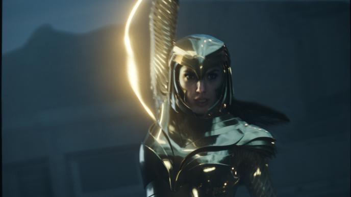 Final shot of Wonder Woman's golden armour