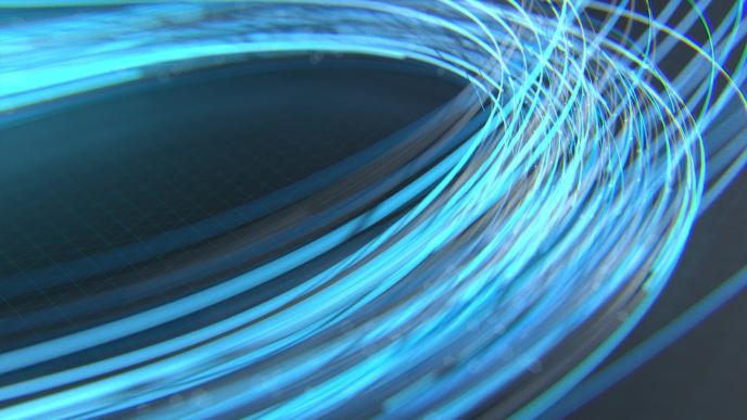 multiple animated lines that make up a circle