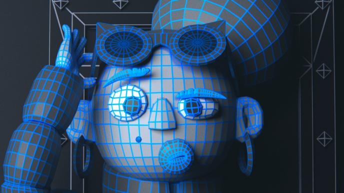 animated character during grid rendering