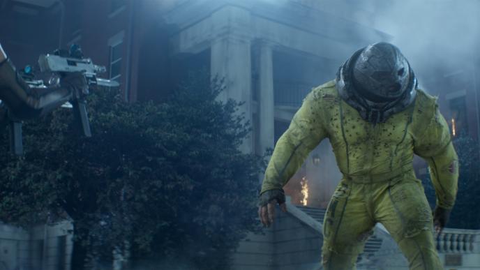 juggernaut character from deadpool 2 getting shot at