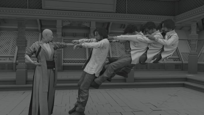 previsualisation process of doctor strange scene