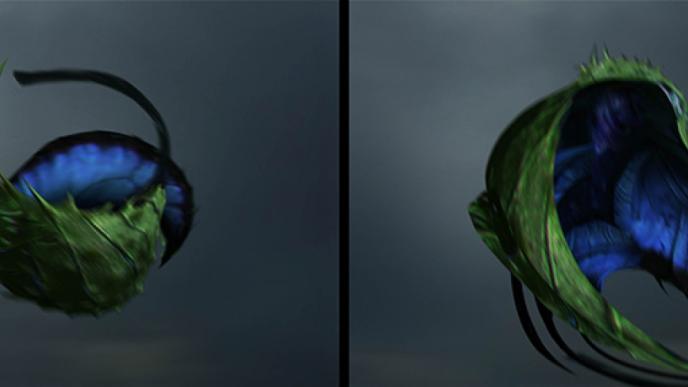 swooping evil cocoon opening process spreading its wings
