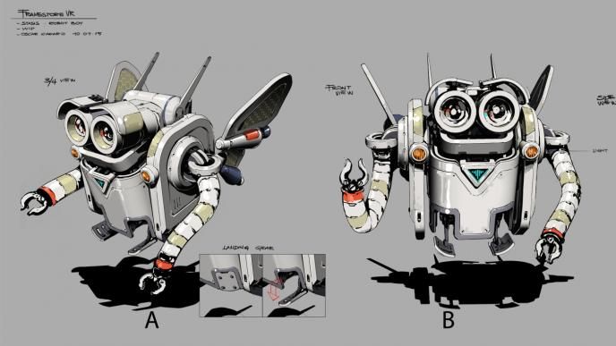 sketch process of a robot