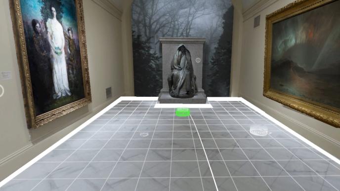 vr map of the smithsonian american art musem