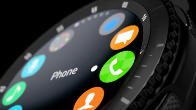 close up of a samsung gear s3 watch