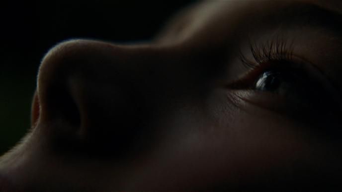 close up of a child's face