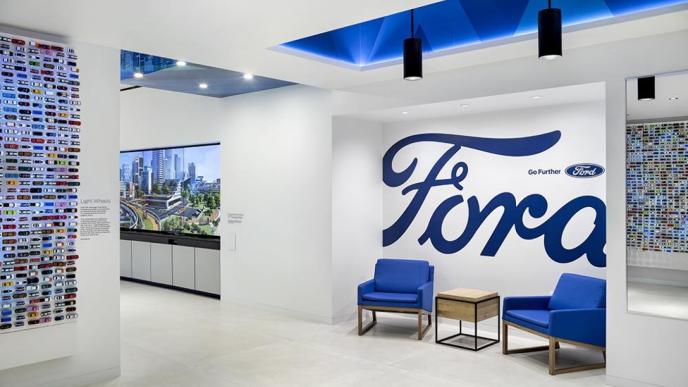interior of a ford mobility store