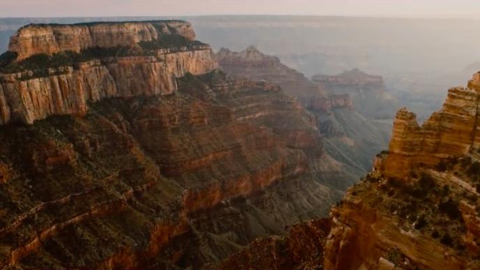 aerial view of the grand canyon