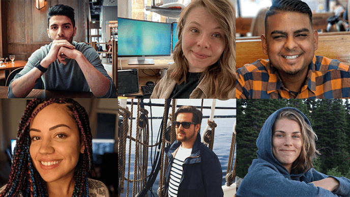A collage of Framestore employees