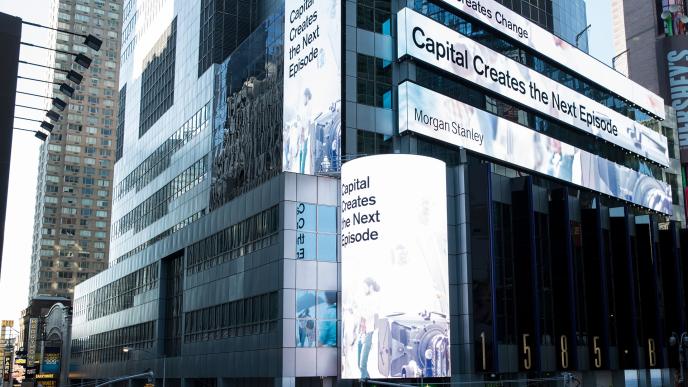 Morgan Stanley in Times Square, New York