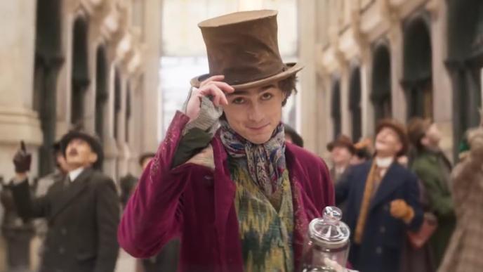 Timothee Chalamet as Willy Wonka in Wonka