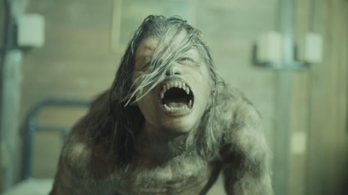 A werewolf from season six of Black Mirror