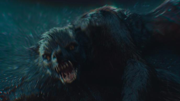 A werewolf from season six of Black Mirror