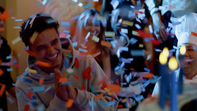 people celebrating
