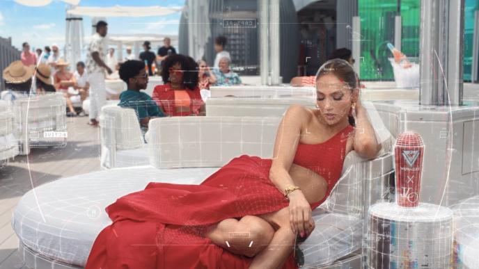 Jennifer Lopez in Virgin Voyages Jen AI Commercial