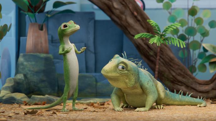 Geico Gecko with Leo the Lizard