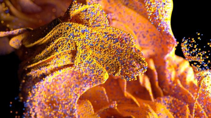 abstract particles 