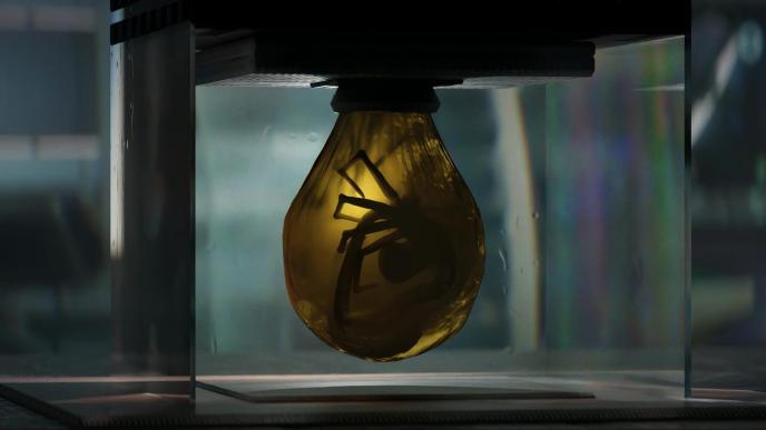 Concept of eggsack from Alien: Romulus