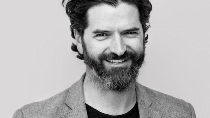 B&W headshot of Josh Simmonds