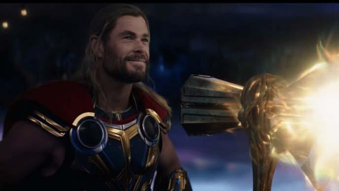 Thor as seen in the Love and Thunder trailer