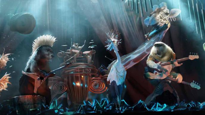 Concept art of the Ozdust band from Wicked
