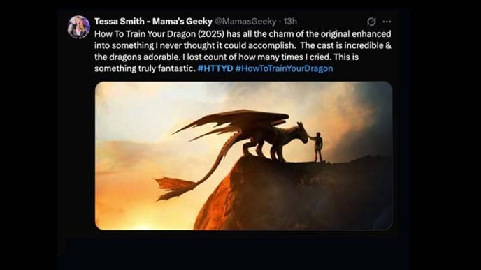 How to Train Your Dragon at Cinemacon on Twitter
