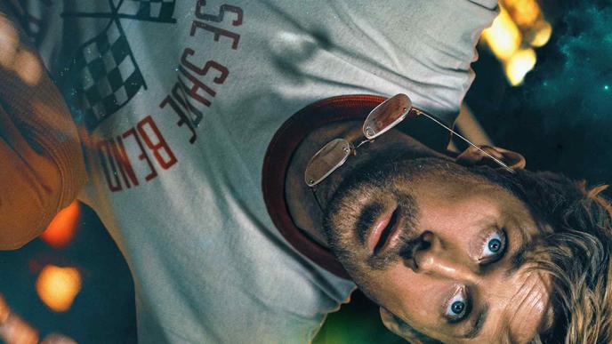 Ryan Gosling on the poster for Project Hail Mary, floating in space
