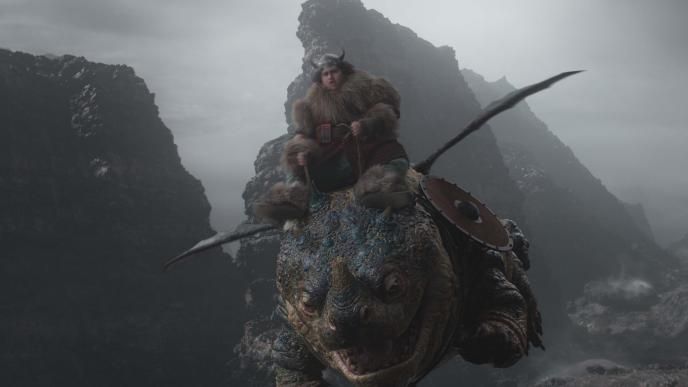 How to Train Your Dragon Cg final shot of dragon Gronkle