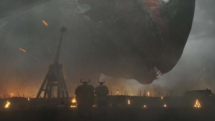 How to Train Your Dragon film still of CG dragon
