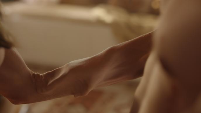 Final layer of Millie and Tim's hands merging 