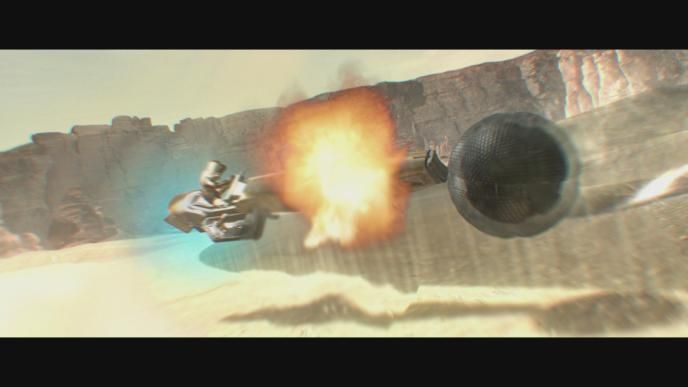 Foundation S3 previs shot of the Flitter Bike sequence