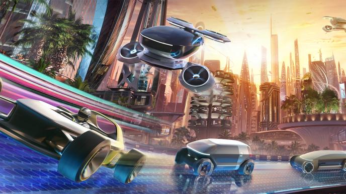 General Motors Test Track Attraction visuals 