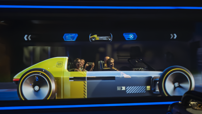 Framestore's Immersive team riding the Test Track attraction