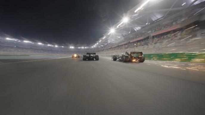 F1 car racing sequence final image 