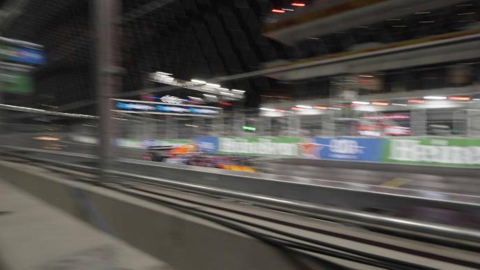 F1 car crash sequence before image 