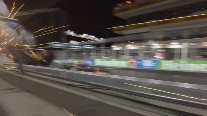 F1 car crash sequence final image 