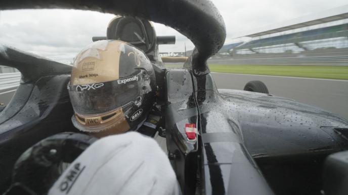 F1 car racing & rain sequence before image 