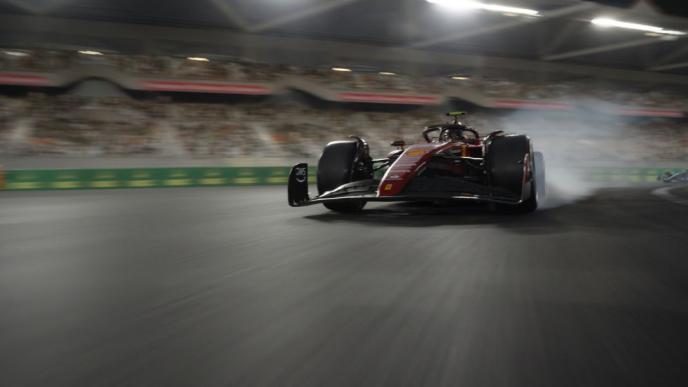 F1 race track and audience crowd work sequence final image 