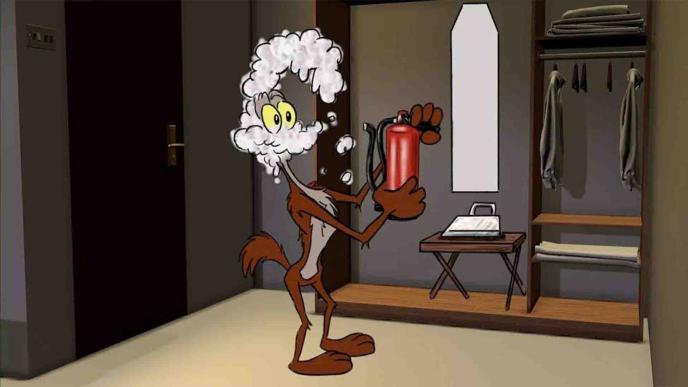 Pre-viz film still from Coyote vs. Acme