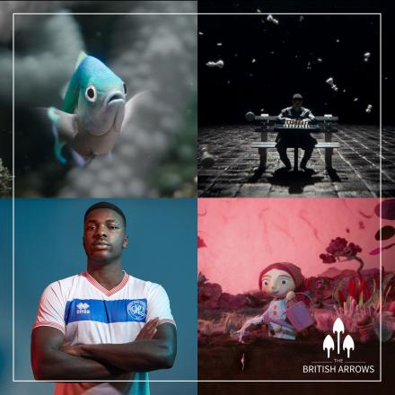 four tiles of british arrows nominated work