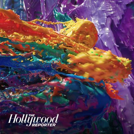 America Chavez turns into paint in Doctor Strange in the Multiverse of Madness, with a white logo for The Hollywood Reporter in the bottom left corner