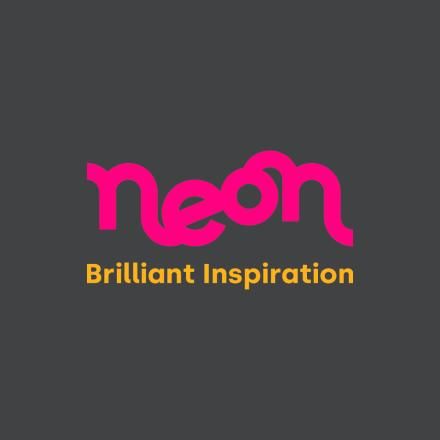 neon logo with the tagline Brilliant Inspiration underneath
