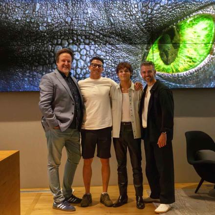 Mason Thames aka 'Hiccup' from How To Train Your Dragon film visits Framestore London studio