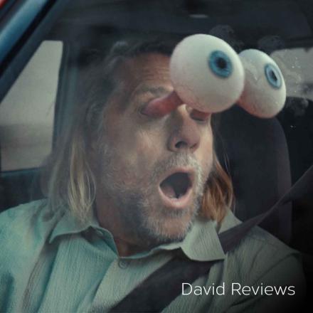 Columbia Sportswear advertisement still of CG eyes
