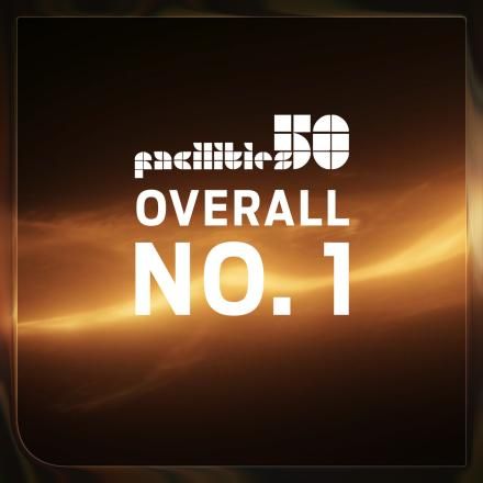 A CG sparks and fire background with a white Televisual Facilities 50 logo and white text in the centre. 