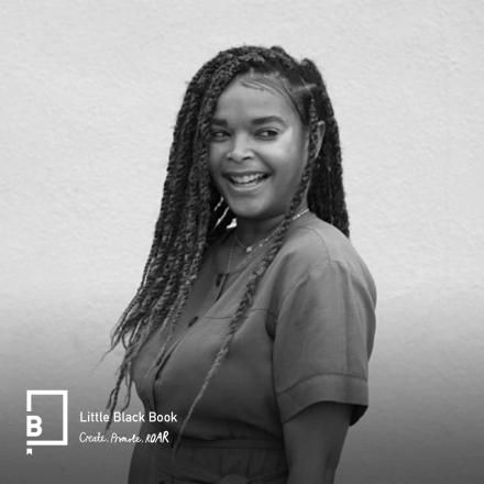 Black and white photo of Executive Producer Brittney Walker