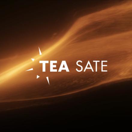 A CG flame and sparks background with a white TEA Inspire logo in the centre. 