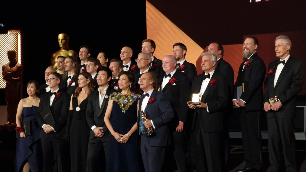 A group photo of the winners of the Sci Tech Academy Awards 2023