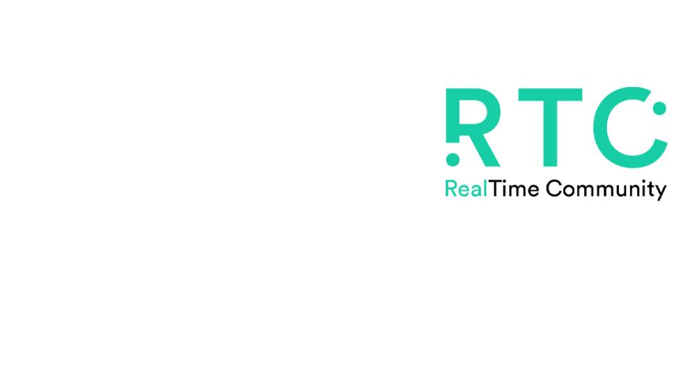 A white background with the RealTime Community Logo to the right hand side.